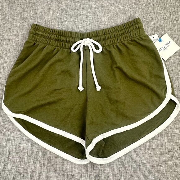NEW!‎ Classic 80's Arizona Shorts Rick Avocado XS $36 Drawstring Elastic Stretch - Picture 2 of 11